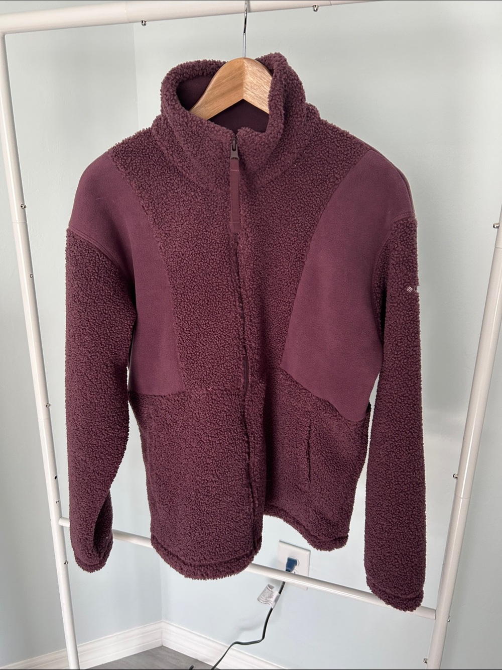 Columbia Women's Burgundy Teddy Fleece Jacket - Size L
